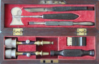 Hernstein, N.Y., Civil War, U.S.A. Hosp. Dept. trepanning set, 1861-65