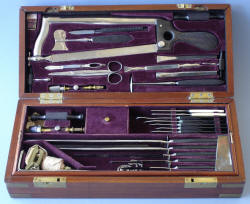 Hernstein & Son, Civil War military U.S.A. Hosp. Dept. three tier surgical set