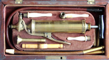 Brinkerhoff, N.Y., Civil War military stomach enema pump c. 1861-65