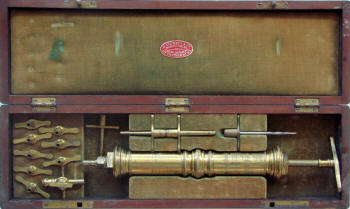 Tiemann, N.Y., Civil War military embalmbing pump, c.1864