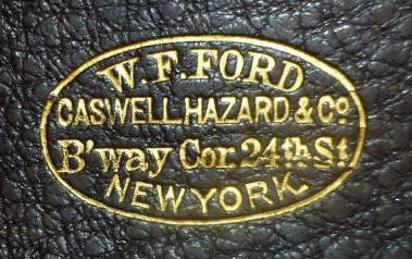 W. F. Ford and Caswell Hazard, N.Y.