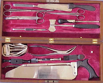 L. V. Helmold, Phila., Pa., extensive three tier surgical set c. 1886