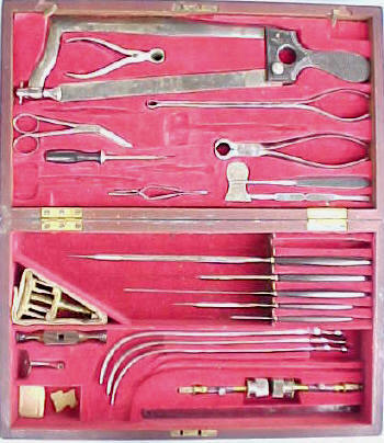 Hernstein, N.Y., Large Civil War civilian issued surgical set owned by CSA surgeon, c. 1860