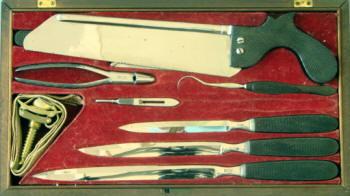 H. G. Kern amputation surgical set c. late 1840's