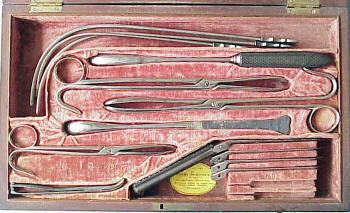 Henry Schively lithothomy surgical set c. 1830's