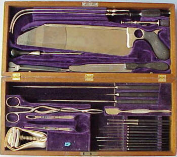 Sharp and Smith, Chicago, extensive surgical amputation set, c. 1880
